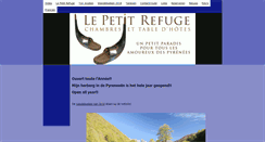 Desktop Screenshot of lepetitrefuge.com